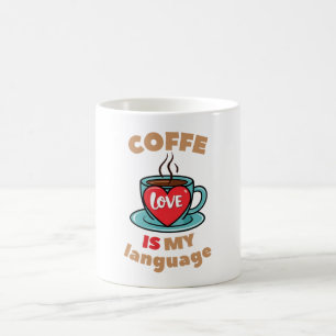 Koffie is mijn liefdestaal koffiemok
