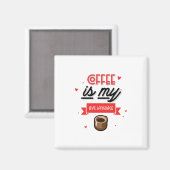 Koffie is mijn liefdestaal magneet (Voorkant / Achterkant)