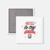 Koffie is mijn liefdestaal magneet (Voorkant / Achterkant)