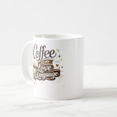 Koffie Is Mijn Liefdestaal Mok  (Voorkant links)