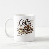 Koffie Is Mijn Liefdestaal Mok  (Links)