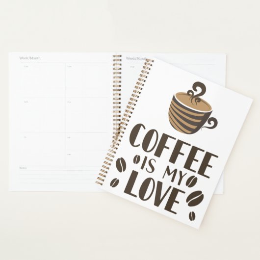 Koffie is mijn liefdestaal planner (Display)
