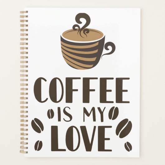 Koffie is mijn liefdestaal planner (Voorkant)