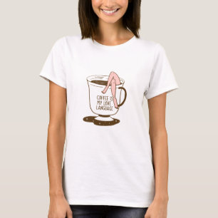 Koffie is mijn liefdestaal t-shirt
