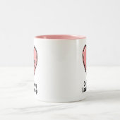 Koffie is mijn liefdestaal tweekleurige koffiemok (Center)