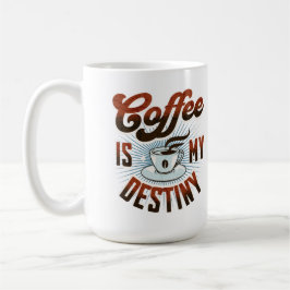 "Koffie is mijn lot" Mok