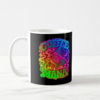 Koffie Is Mijn Mana Retro Psychodelische Tovenaar Koffiemok