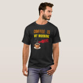 Koffie is mijn 'Morning Wine Coffee' en 'Wine Love T-shirt (Voorkant volledig)