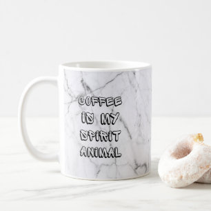KOFFIE IS MIJN SPIRIT ANIMAL Funny Coffee MOK CUP
