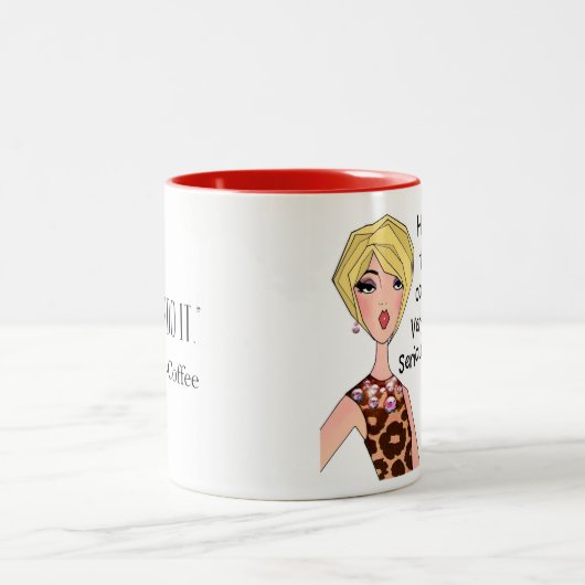 Koffie is mijn superkracht! Mok met twee toonaange (Center)