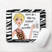 Koffie is mijn superkracht! muismat (Met muis)