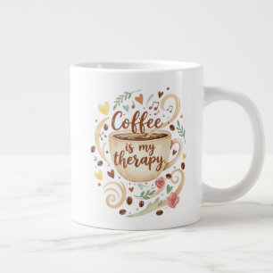Koffie Is Mijn Therapie 20oz  Grote Koffiekop