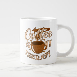 Koffie is mijn therapie grote koffiekop