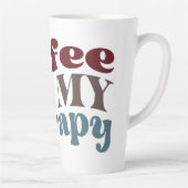 Koffie is mijn therapie latte mok (Rechts)