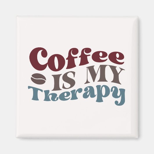 Koffie is mijn therapie magneet (Voorkant)