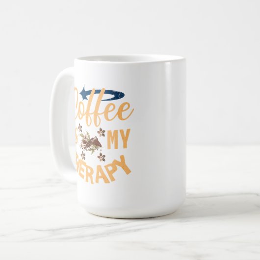 Koffie is mijn therapie Mok (Voorkant links)