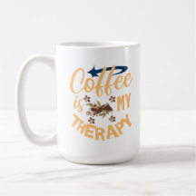 Koffie is mijn therapie Mok