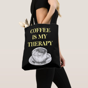 Koffie is mijn therapie  tote bag