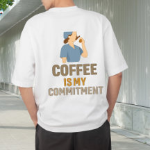 Koffie Is Mijn Toewijding Verpleegster T-Shirt