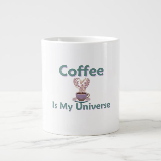 Koffie is mijn universum grote koffiekop (Voorkant)