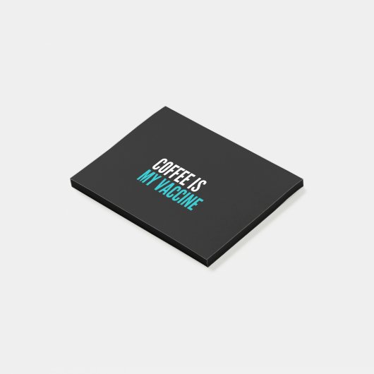 Koffie is mijn vaccin post-it® notes (Schuin)