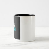 Koffie is mijn vaccin tweekleurige koffiemok (Center)