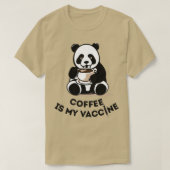 Koffie is mijn Vaccine koffiehop latte espresso cu T-shirt (Design voorkant)