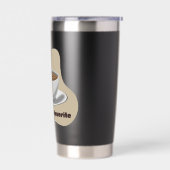 Koffie is mijn vaders favoriet geïsoleerde drinkbeker (Links)