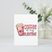 Koffie Is Mijn Valentijn Briefkaart (Staand voorkant)