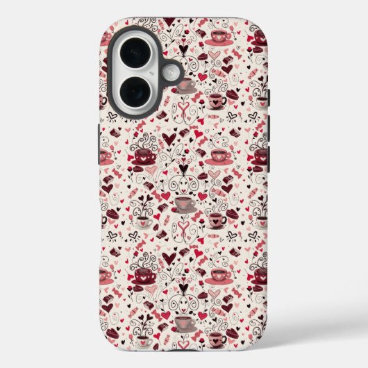 Koffie is mijn valentijn Case-Mate iPhone case (Achterkant)