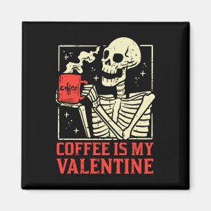 Koffie is mijn Valentijn Grappige Valentijnsdag Vr Magneet