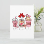 Koffie is mijn Valentijn Kaart (Staand voorkant)