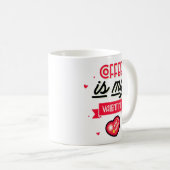 Koffie Is Mijn Valentijn - Klassieke Mok (Voorkant rechts)