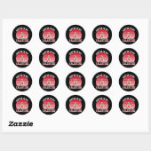 Koffie is mijn Valentijn Ronde Sticker (Vel)
