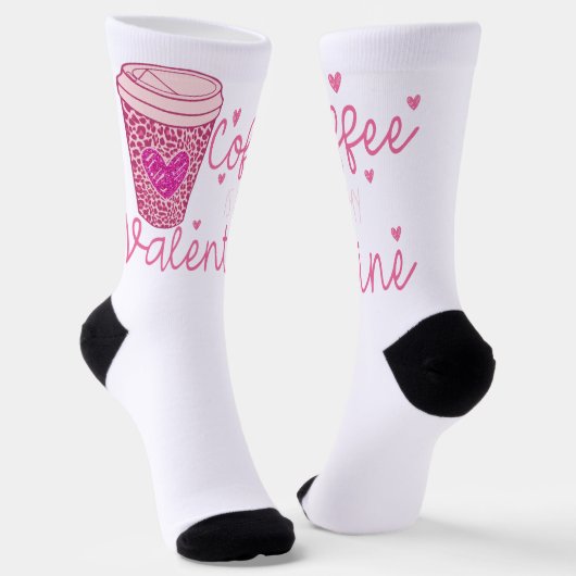 Koffie is mijn Valentijn Sokken (Gebogen)