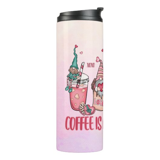 Koffie is mijn Valentijn Thermosbeker (Gedraaid links)