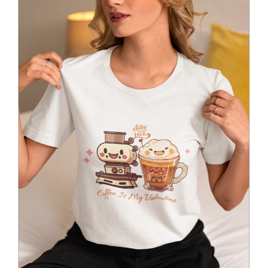 Koffie is mijn Valentijn | VALENTIJN T-shirt