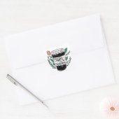 Koffie is mijn Valentijn Vierkante Sticker (Envelop)