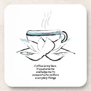 koffie is mijn zen coaster drankjes onderzetter