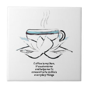 Koffie is mijn zen tegel tegeltje