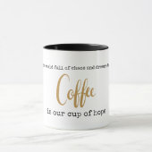 koffie is onze beker hoop grappig mok (Midden)