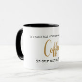  koffie is onze beker hoop grappig mok (Voorkant links)