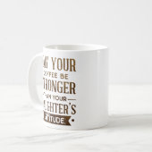 Koffie is sterker dan de houding van uw dochter koffiemok (Voorkant links)