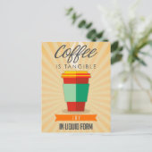 Koffie is Tangable Joy in vloeibare vorm Briefkaart (Staand voorkant)