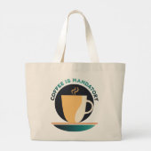 Koffie is verplicht tote bag (Achterkant)