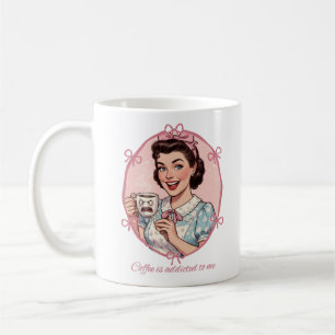 Koffie Is Verslaafd aan Mij Meisjesachtige Huisvro Koffiemok