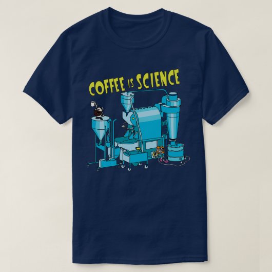Koffie is wetenschap t-shirt (Design voorkant)