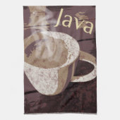 Koffie Java Hot Mok Theedoek (Verticaal)