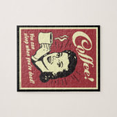 Koffie! Je kunt slapen als je dood bent. Legpuzzel (Horizontaal)