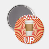 Koffie - Je superkracht! Magneet (Voorkant / Achterkant)